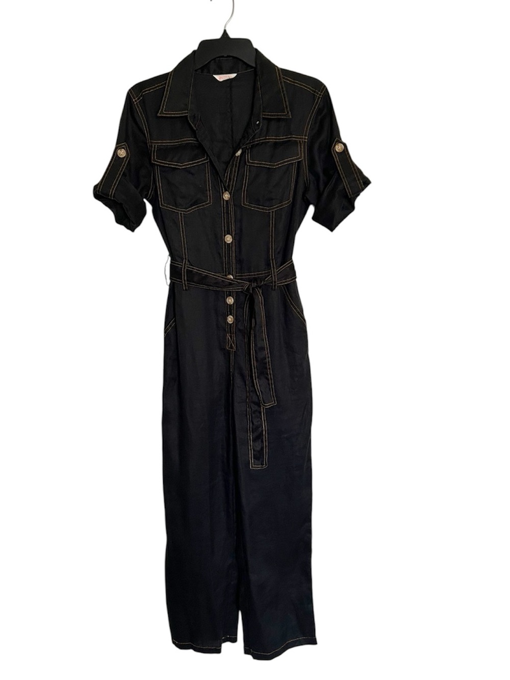 Gorman Ramie Fabric Fooldover Cuffs Jumpsuit